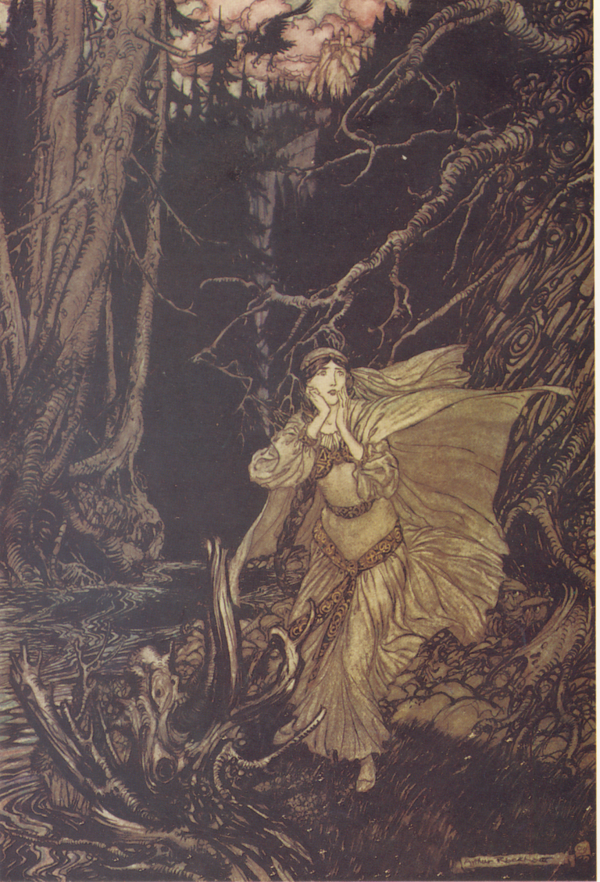 UNDINE ウンディーネ アーサー・ラッカムの挿絵画像イラスト③ : 著作