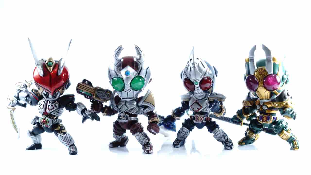 フルスクラッチ 仮面ライダー剣4ライダー完成 : かれ～うどん＆もなか 