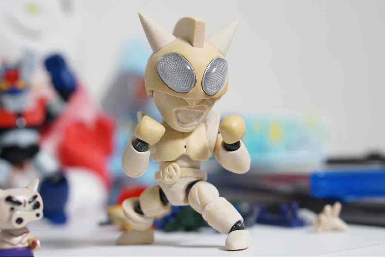 フルスクラッチ アクション仮面 製作記録 かれ うどん もなかver2 5