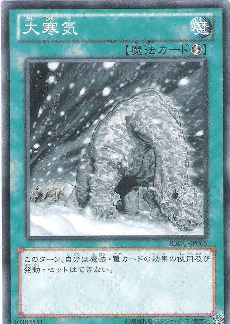 遊戯王 大寒気はどう使えというのか Redu新着情報 カレー男爵の華麗なるブログ