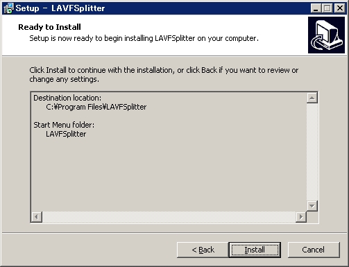 Lavfsplitterのダウンロードとインストール 枯れ木も山の賑わい