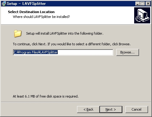 Lavfsplitterのダウンロードとインストール 枯れ木も山の賑わい