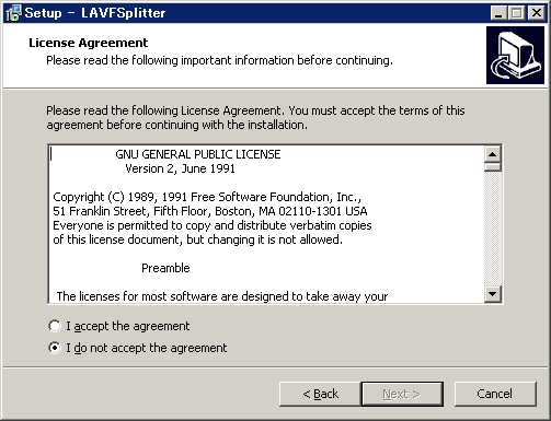 Lavfsplitterのダウンロードとインストール 枯れ木も山の賑わい