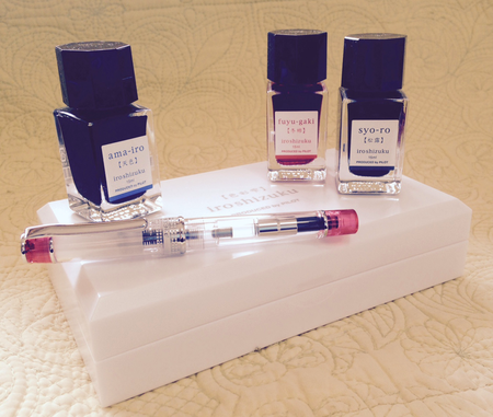 PILOTの「色彩雫」と「色彩逢い」。