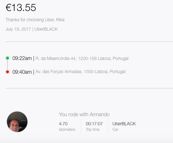 リスボンでUber大活躍 : 肉食系ベジタリアンのつぶやき