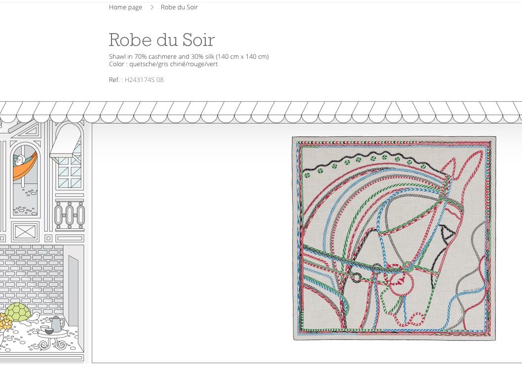 Hermes Robe du Soirのカシミアシルクショール : 肉食系ベジタリアンのつぶやき