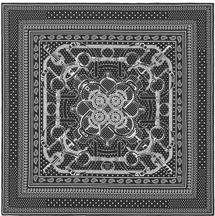Hermes Grand Manege Bandanaのカシミアシルクショール : 肉食系