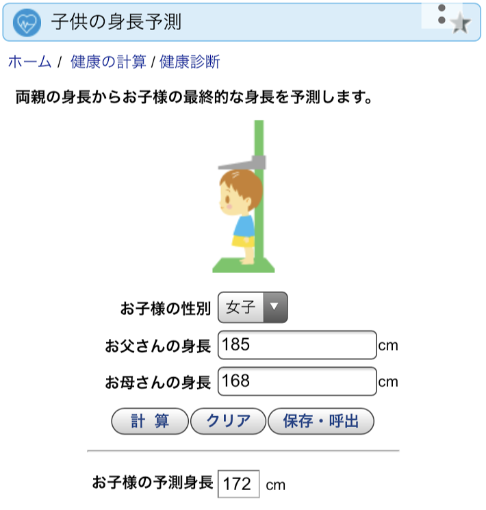 子供の身長予測 肉食系ベジタリアンのつぶやき 子供の身長予測 肉食系ベジタリアンのつぶやき