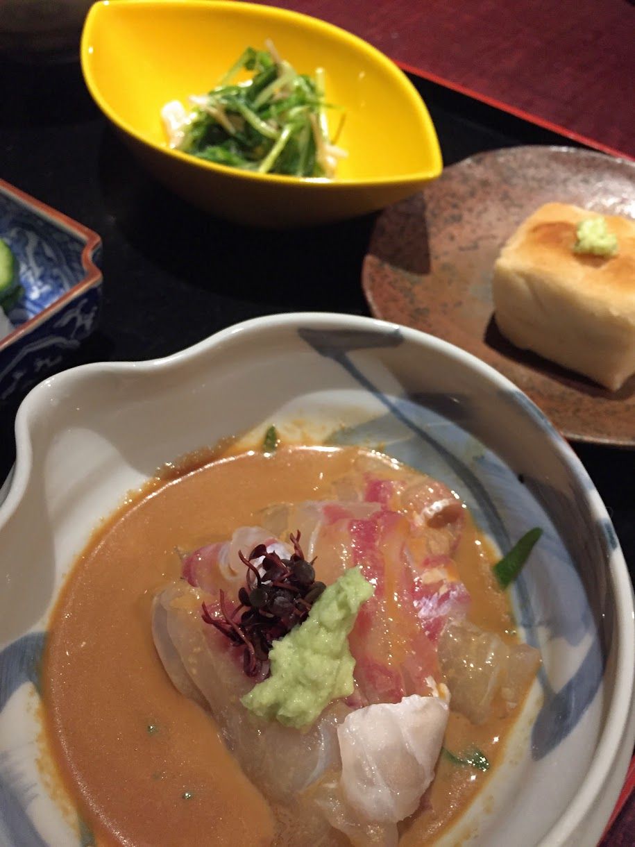 銀座 うち山で久々子連れランチ 肉食系ベジタリアンのつぶやき
