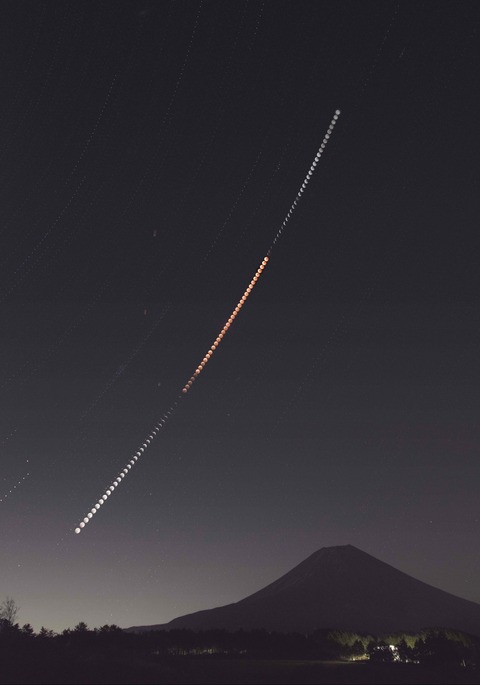20221108皆既月食　連続　トリ完