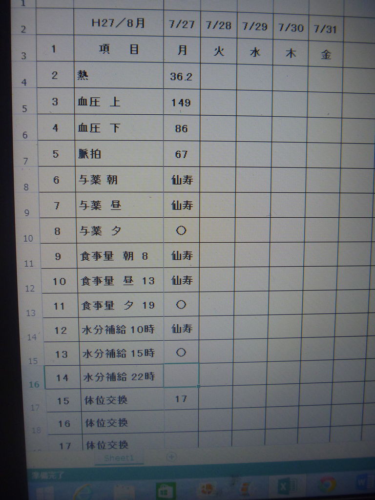 毎日の介護記録 W ノ まさるの 介護日記 毎日の介護記録 W ノ まさるの 介護日記