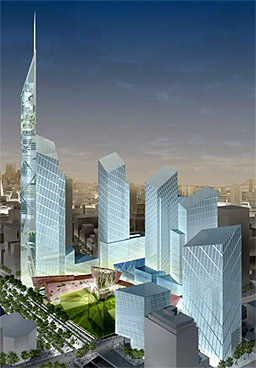 ダニエル リベスキンドの塔 白紙へ ａクゼイケンチ櫛