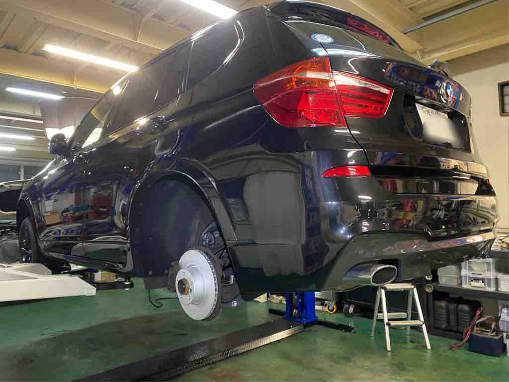 BMW X3 F25 TX20 G01 パッドセンサー 【超低ダスト】BMW X3(F25) WX20用 リアブレーキパッド+センサー+ローター 左右セット