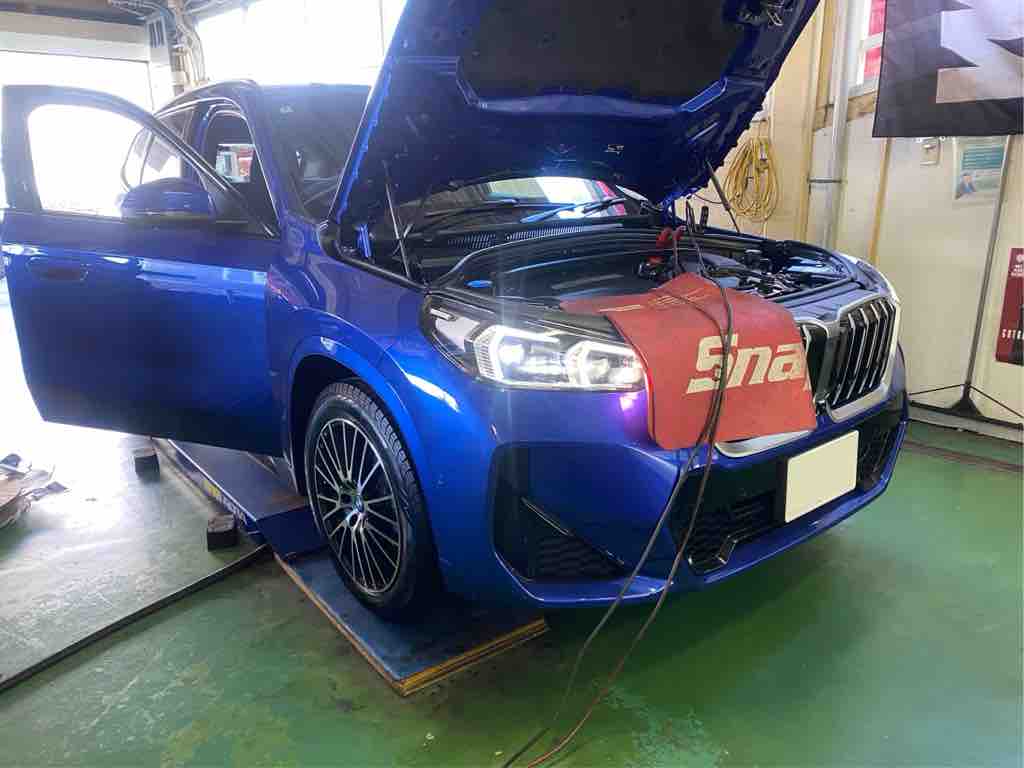BMW X1 U11 スタッドレス交換、低ダストブレーキパッド交換 : 木下