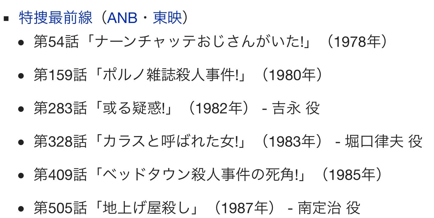 1977 1978年なーんちゃっておじさんについて 特捜最前線 たそがれ時のこいきなやつ等