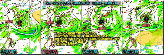 台風9号GFS190804