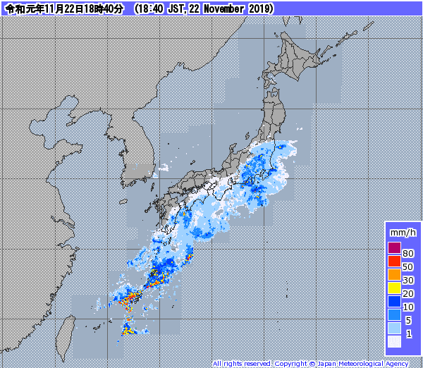 全国レーダー06時まで191123