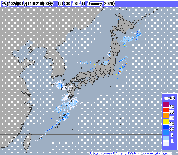 全国レーダー09時まで201112