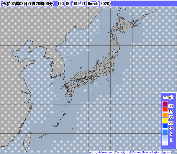 全国レーダー08時まで200322