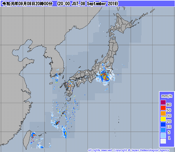 全国レーダー190909