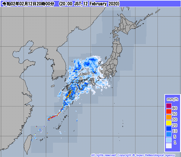 全国レーダー08時まで200213