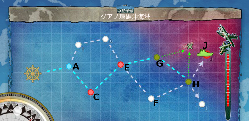 北の提督日記 艦これ 艦これ 6 3突破 グアノ環礁沖海域
