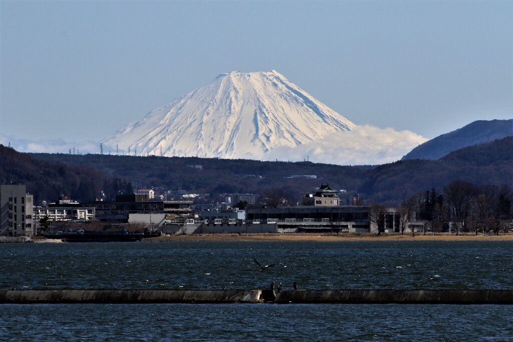 ようこそ軽井沢へ 諏訪湖から富士山 ようこそ軽井沢へ 諏訪湖から富士山