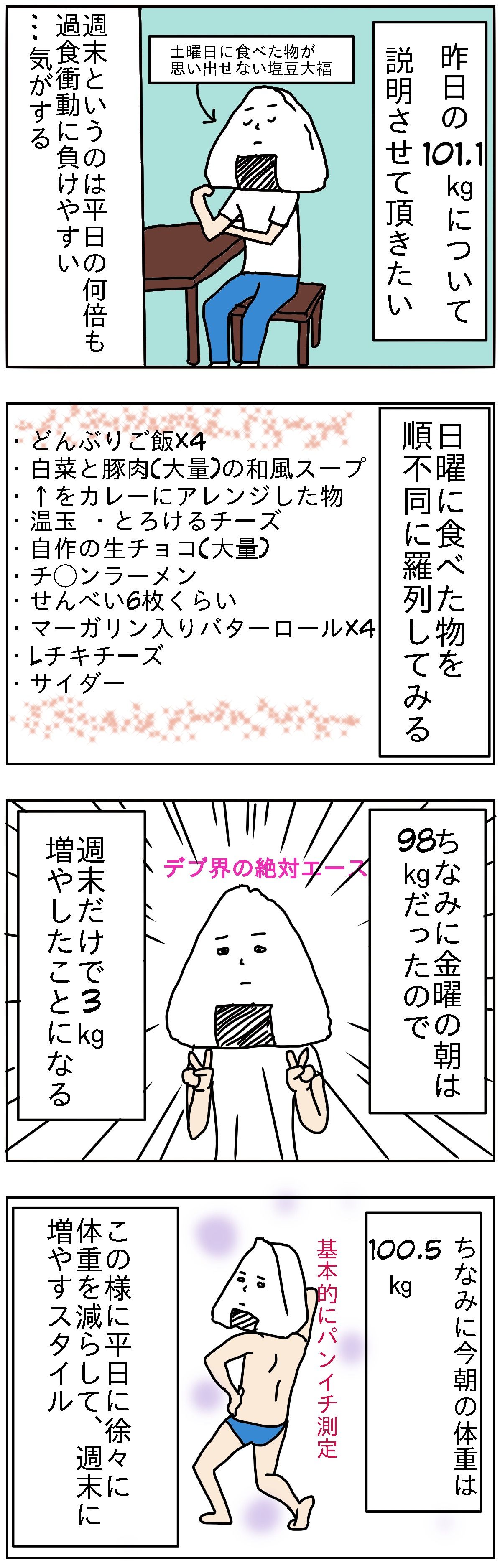 週末の大増量大会 過食症olが100kgからダイエット 週末の大増量大会 過食症olが100kgからダイエット