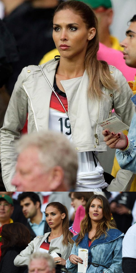 画像 アルジェリア戦を観戦するドイツ代表シュバインシュタイガーの嫁が相変わらず綺麗すぎる 海外サッカー日本人選手速報 World Samurai