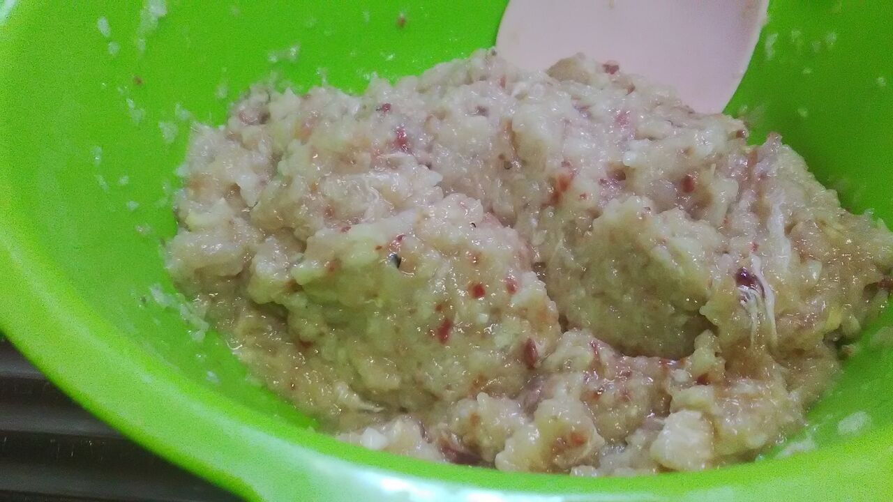 パンサイズのハンバーグ作りは作りメカジキとエビ みいこの部屋