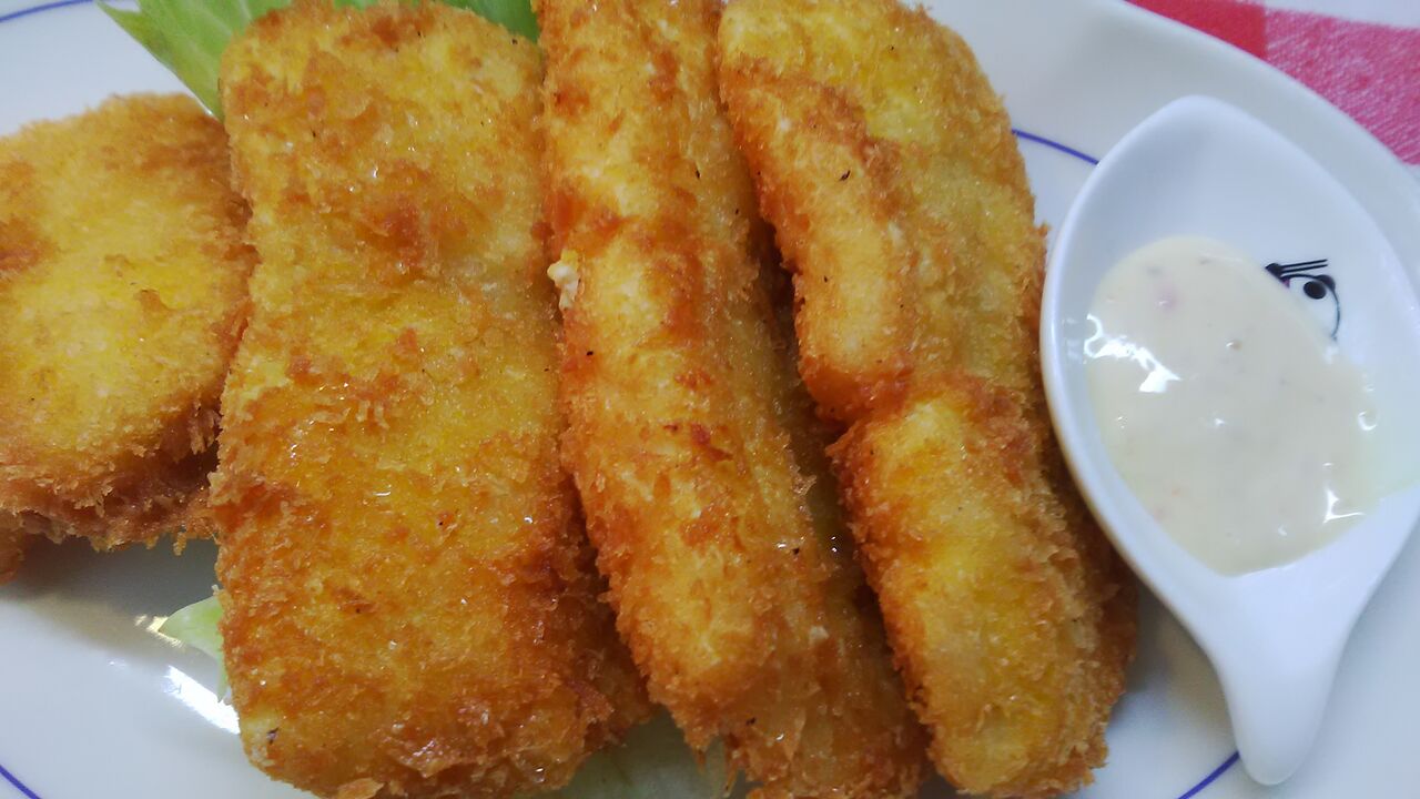 白身魚のフライとカジキと野菜の炒め物でお昼ご飯 みいこの部屋