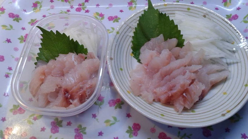 天然甘鯛のお刺身と甘鯛冷やし中華でおつまみ みいこの部屋 天然甘鯛のお刺身と甘鯛冷やし中華でおつまみ みいこの部屋