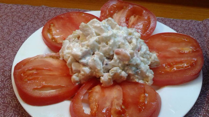 おつまみ トマトとホッキ貝サラダ アサリの酒蒸し みいこの部屋
