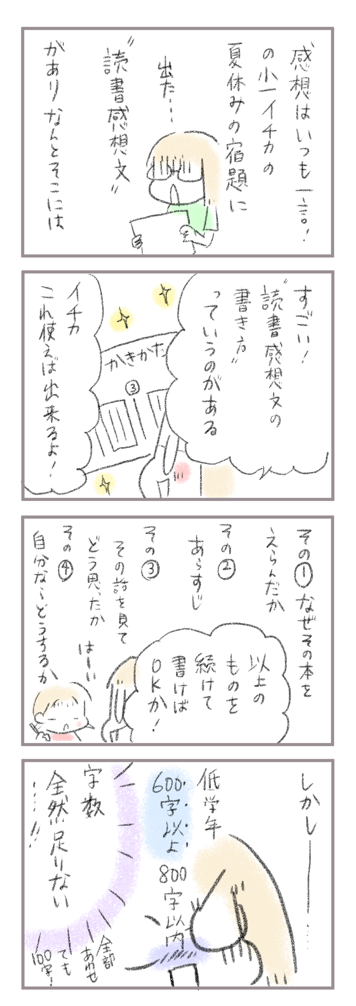 小学一年生 読書感想文の苦難2 あしたのふたり 低体重児姉妹育児日記 Powered By ライブドアブログ