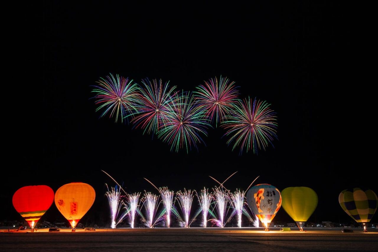 おぢや風船一揆グローバルーン花火 片貝煙火 花火師のひとりごと