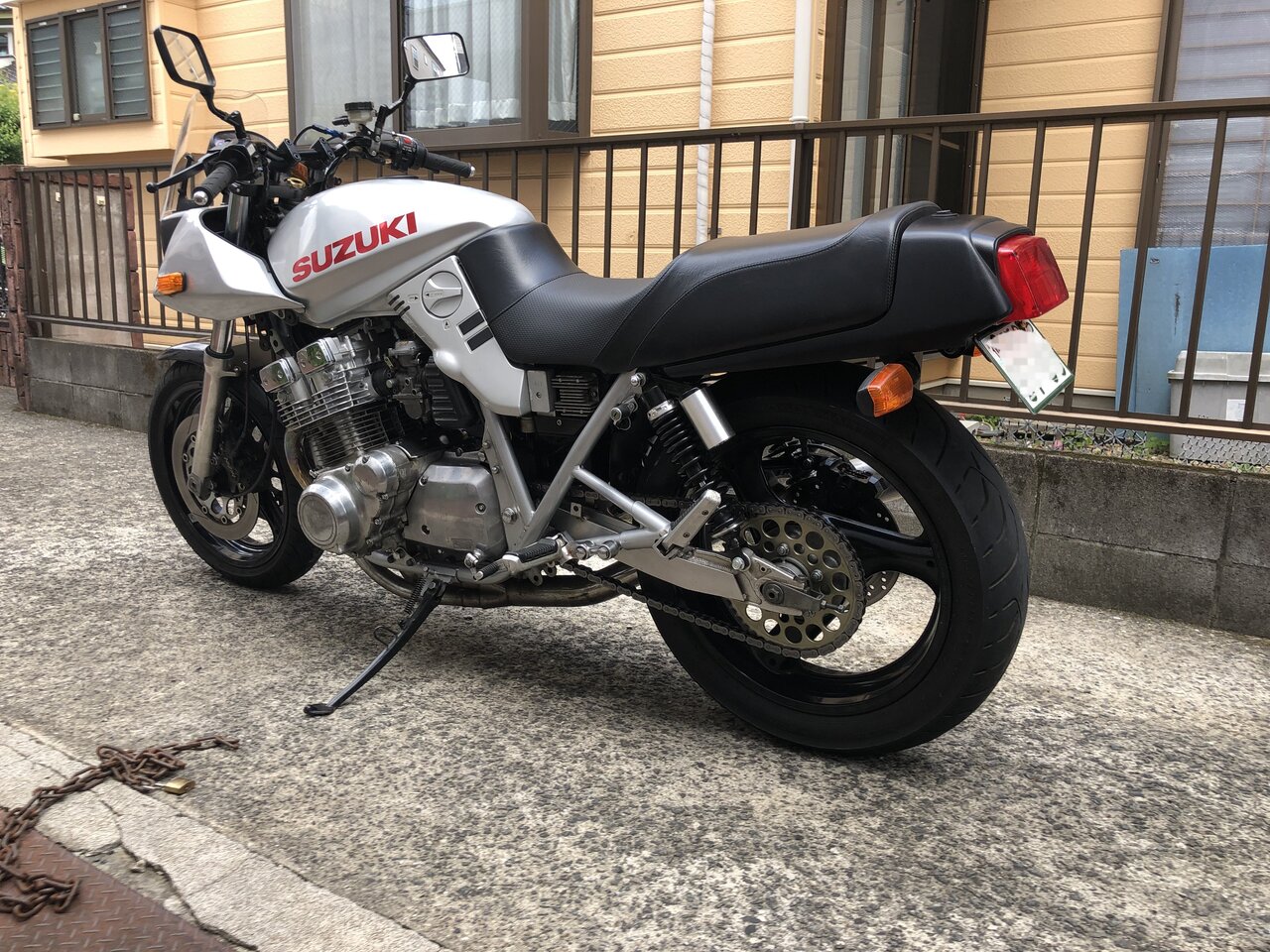 再出品2回目 GSX1100Sカタナ[43社外ACTIVE アクティブ メッシュホース 約89cm]検