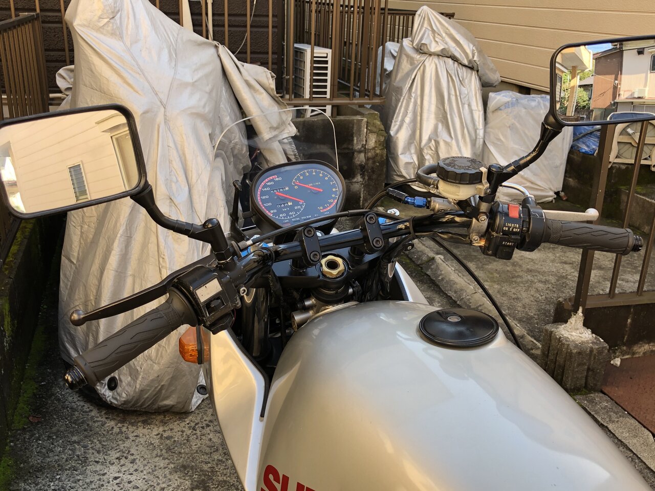 gsx750s 純正ハンドル 耕運機ハンドル カタナ gsx1100s gsx750s