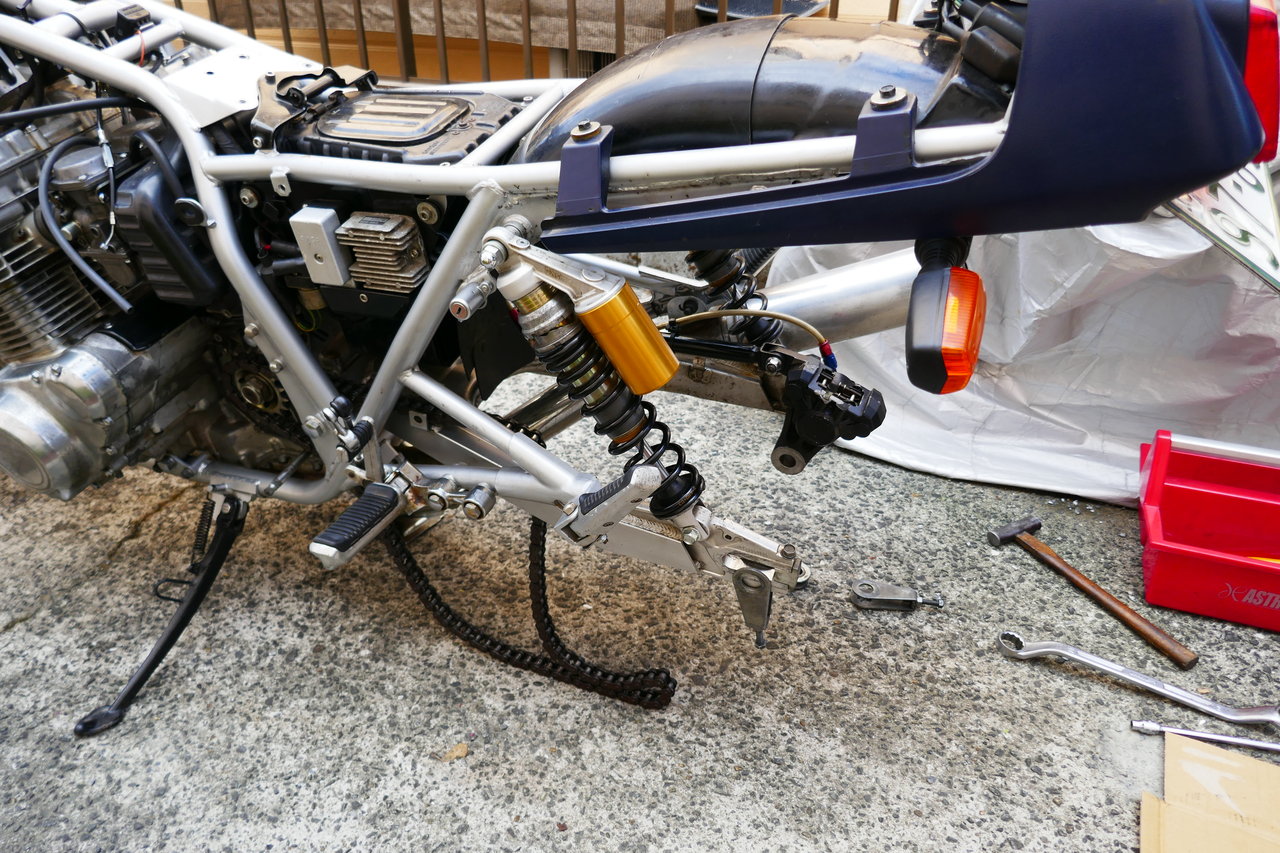 GSX750Sカタナ チェーン・スプロケ交換 520コンバート : カタナとRZの日記