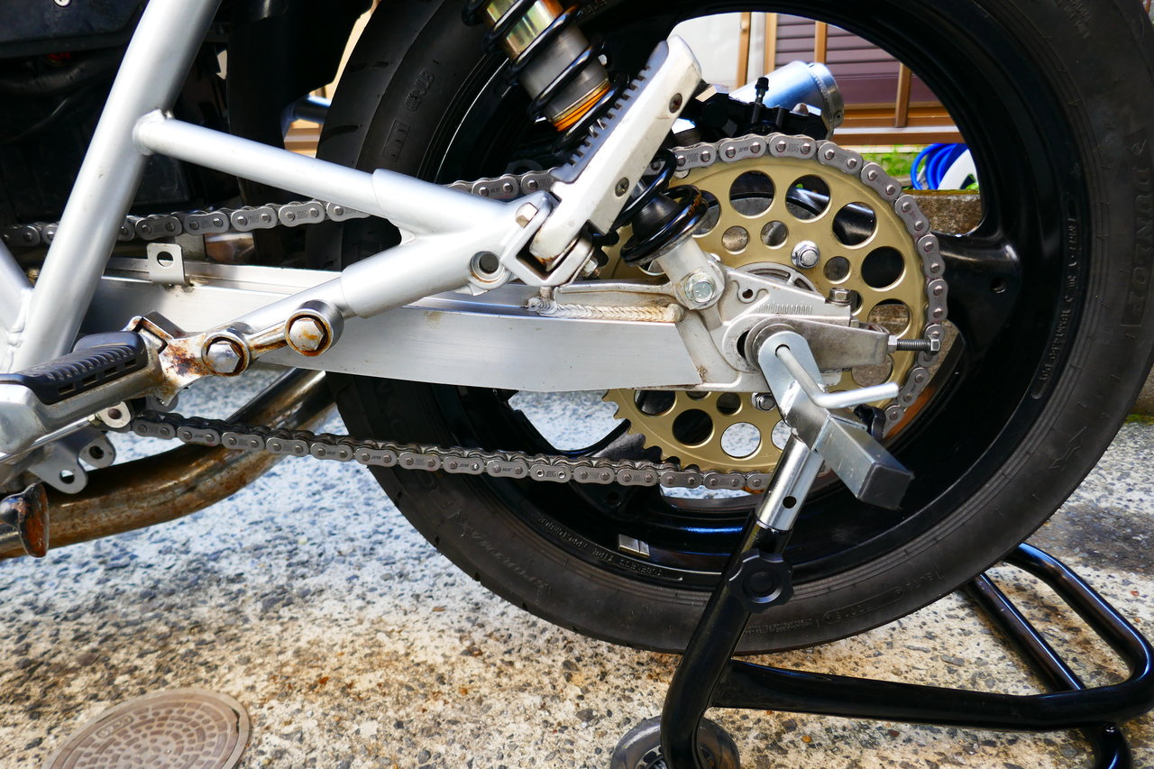 GSX750Sカタナ チェーン・スプロケ交換 520コンバート : カタナとRZの日記