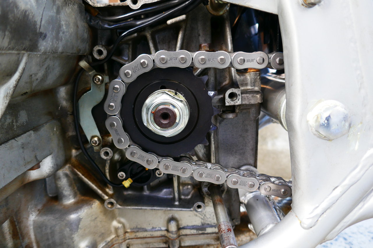 GSX750Sカタナ チェーン・スプロケ交換 520コンバート : カタナとRZの日記
