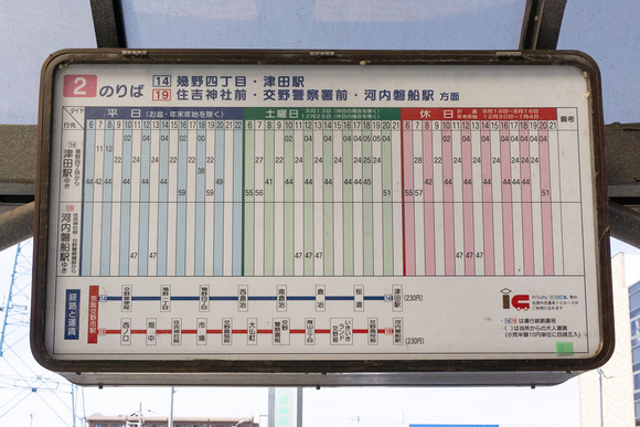 交野市駅～河内磐船駅のバス路線-1