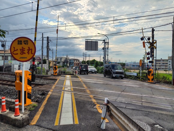 国道168号線の踏切 260813-1
