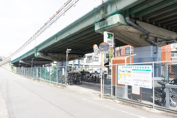 郡津跨線橋下自転車駐車場 20240717-2