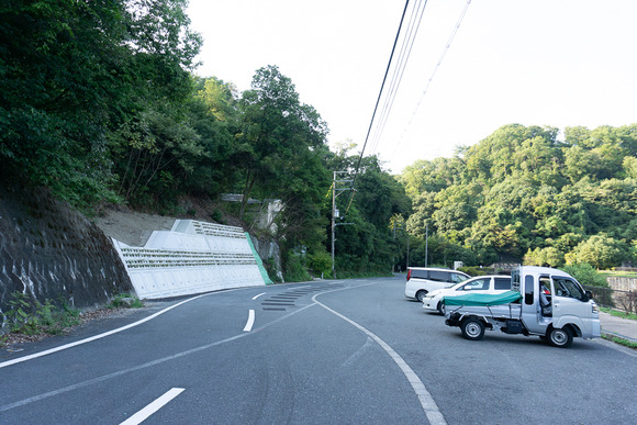 磐船峡の法面工事 20240907-1