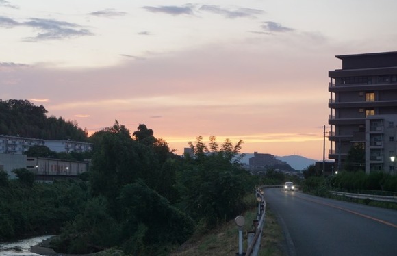松塚の夕焼け 20240815-1