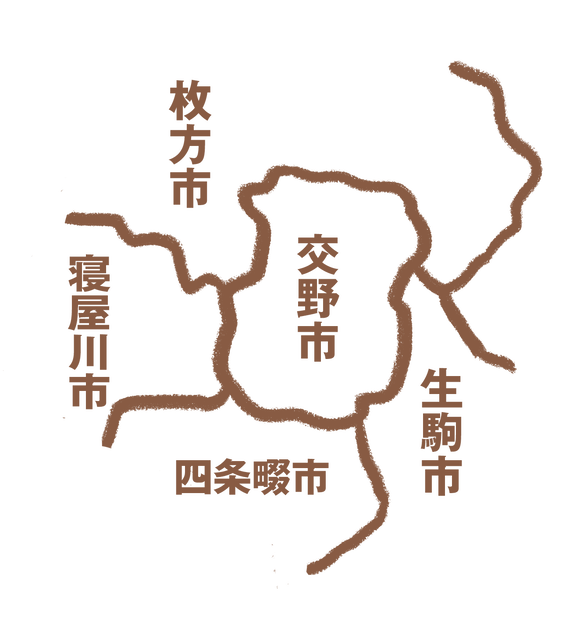 北河内地域(市町村境界線)修正