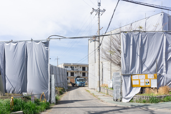 NTT星田社宅 解体  2024041213