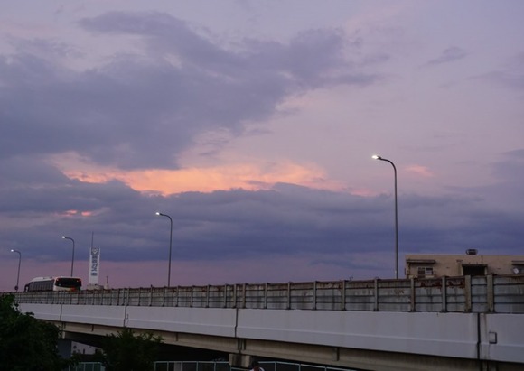 松塚の夕焼け 20240815-3