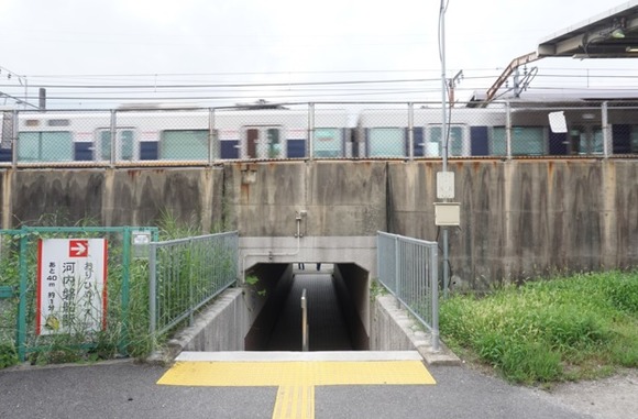 河内磐船駅 車いすルート-4
