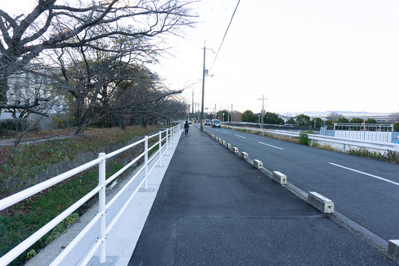 交野高校横の歩道改修工事 20241215-1